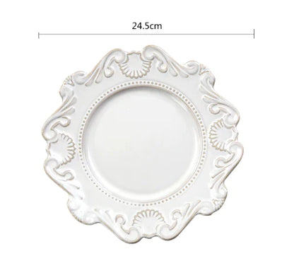 Creative Baroque European Tableware Set (Dinner Plates & Bowls)